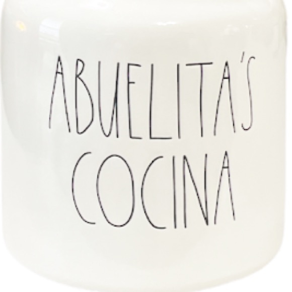 NEW Rae Dunn ABUELITA’S COCINA Canister w/Lid & Loop Handle - Picture 2 of 5
